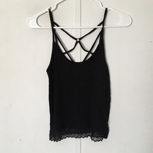 Black tank top
